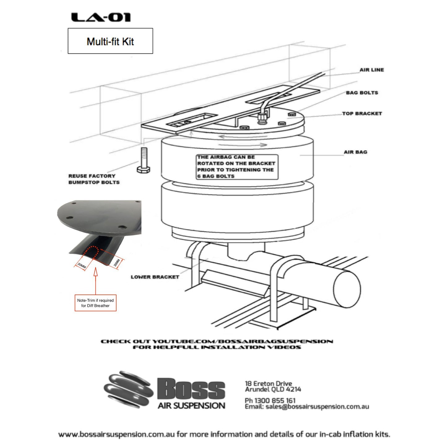 Load Assist Kit for Toyota Landcruiser - Leaf Spring Rear | 4 inch lift