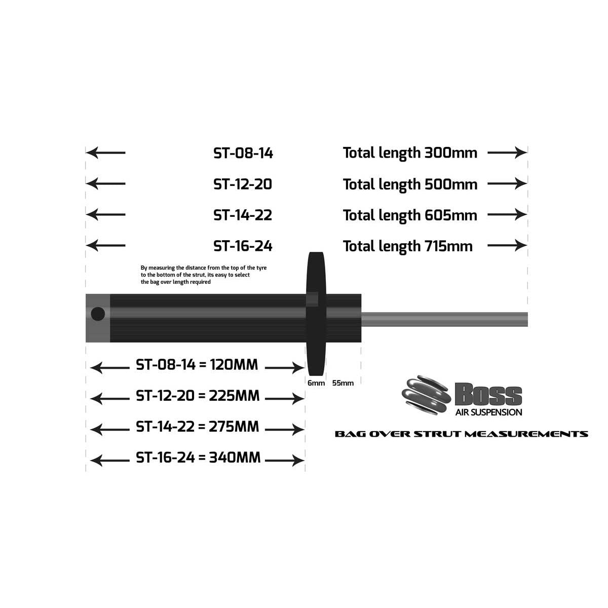 Airbag Strut Camber Plate - Boss Air Suspension