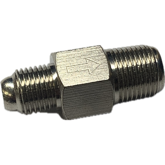 CHECK VALVE 3/8X9/16UNF FLARE - Boss Air Suspension