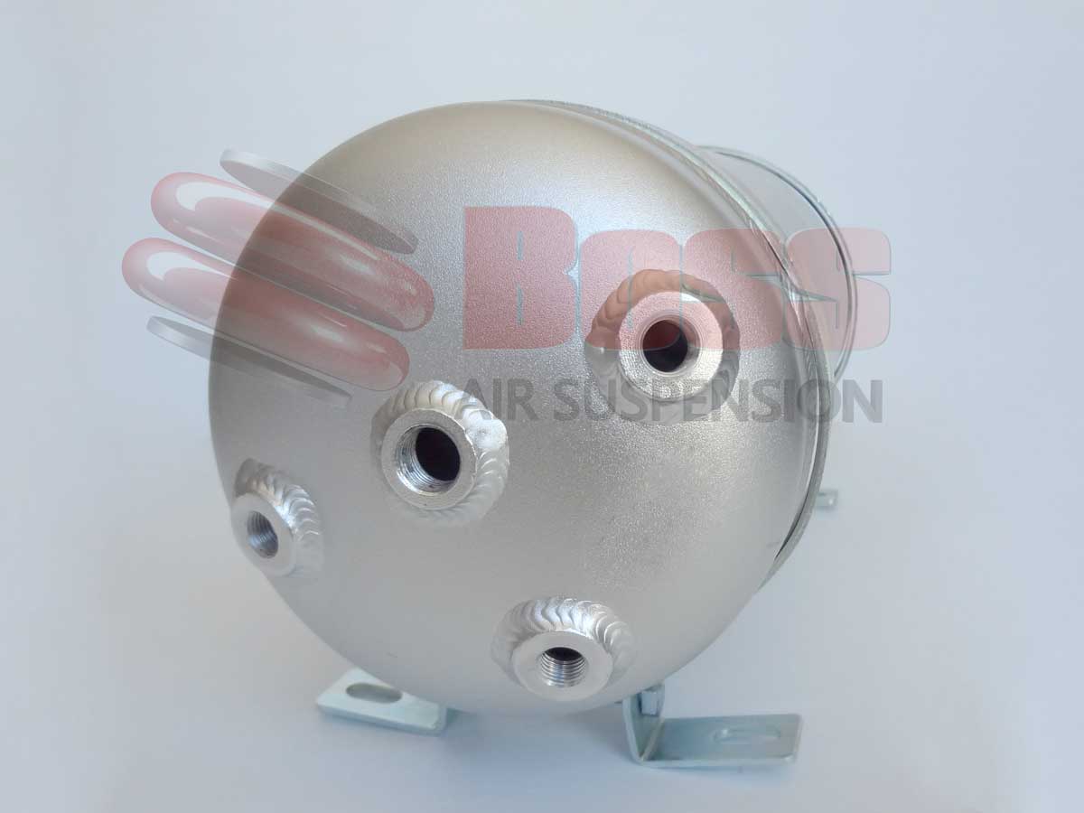 Aluminium Air Tank 5 Gallon 5 Port Complete with Fittings - Boss Air Suspension