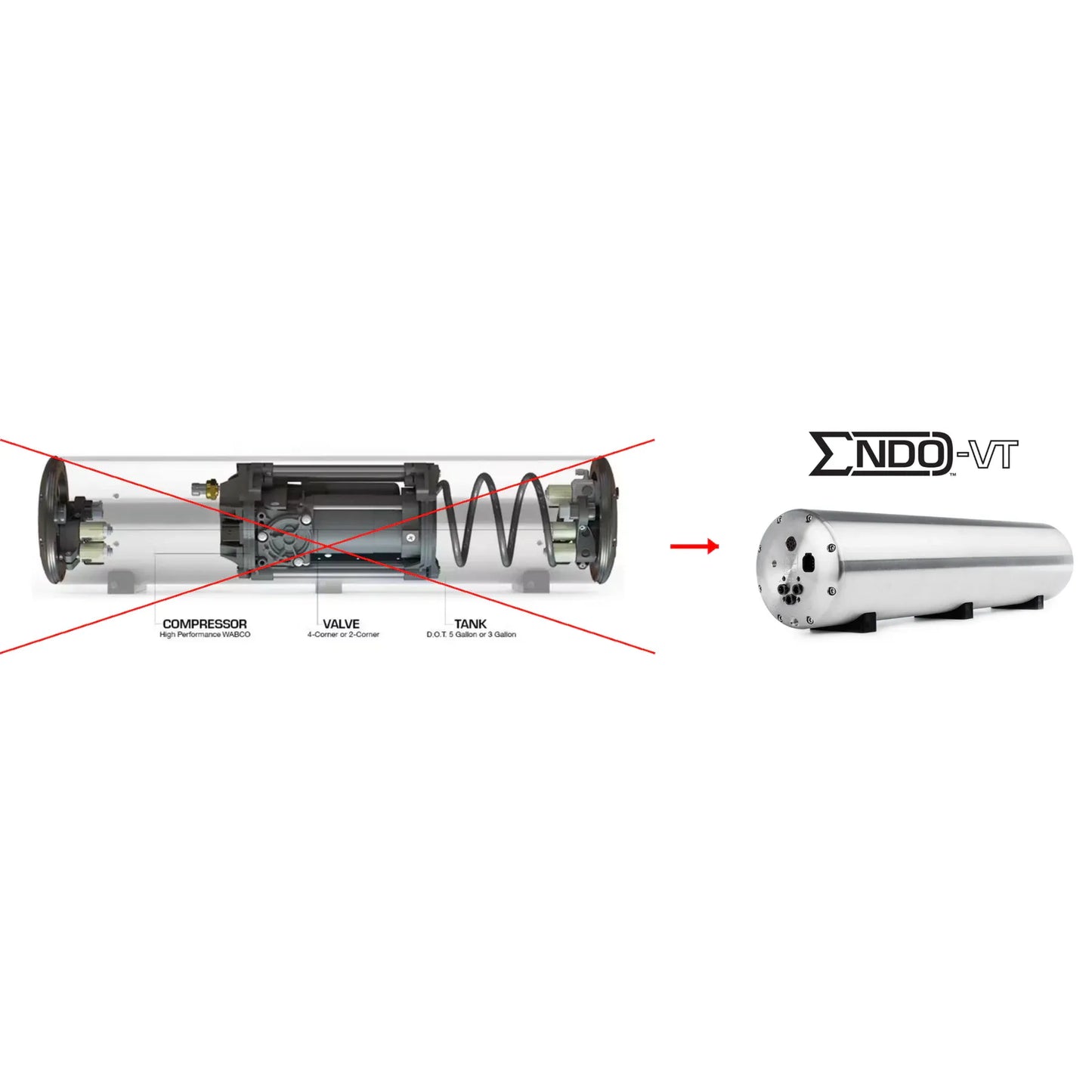 CVT to VT Conversion Kit - Boss Air Suspension