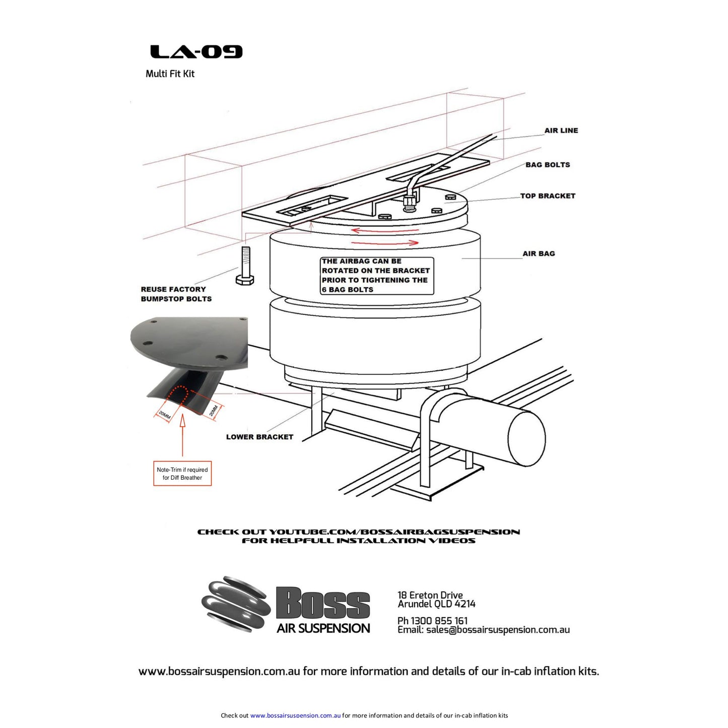 Load Assist Kit for Toyota Landcruiser - Leaf Spring Rear | standard height
