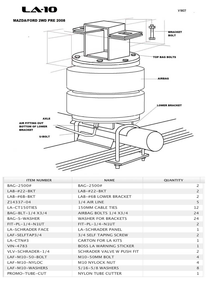 Toyota LandCruiser 80/100 Series load assist kit image – Boss Air Suspension