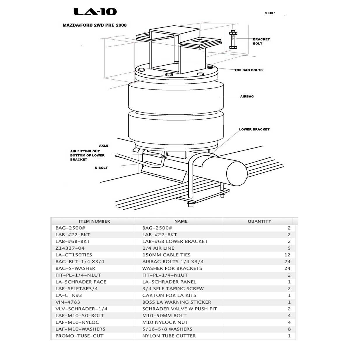 Toyota LandCruiser 80/100 Series load assist kit image – Boss Air Suspension
