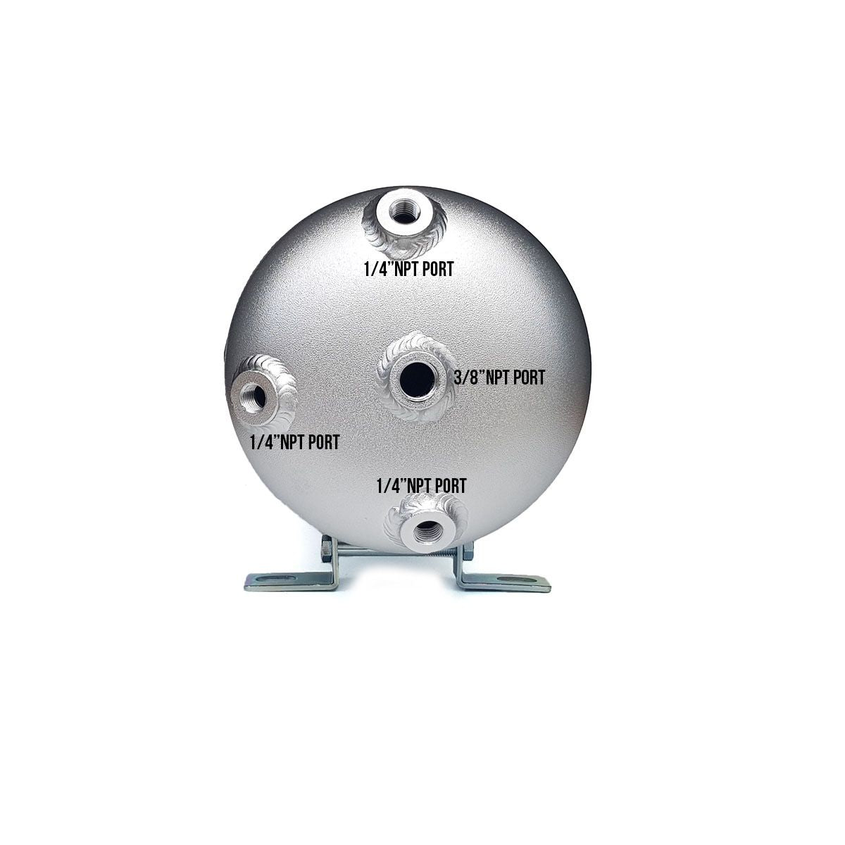 3 Gallon 9ltr 5 Port Aluminium Air Tank (Bare - No Fittings) - Boss Air Suspension