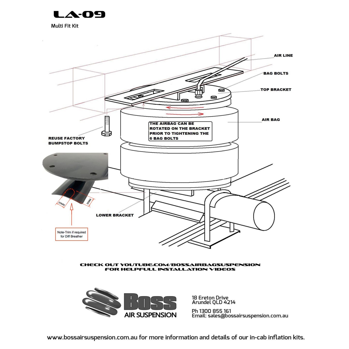 Load Assist Kit for Toyota Landcruiser - Leaf Spring Rear | 3 inch lift