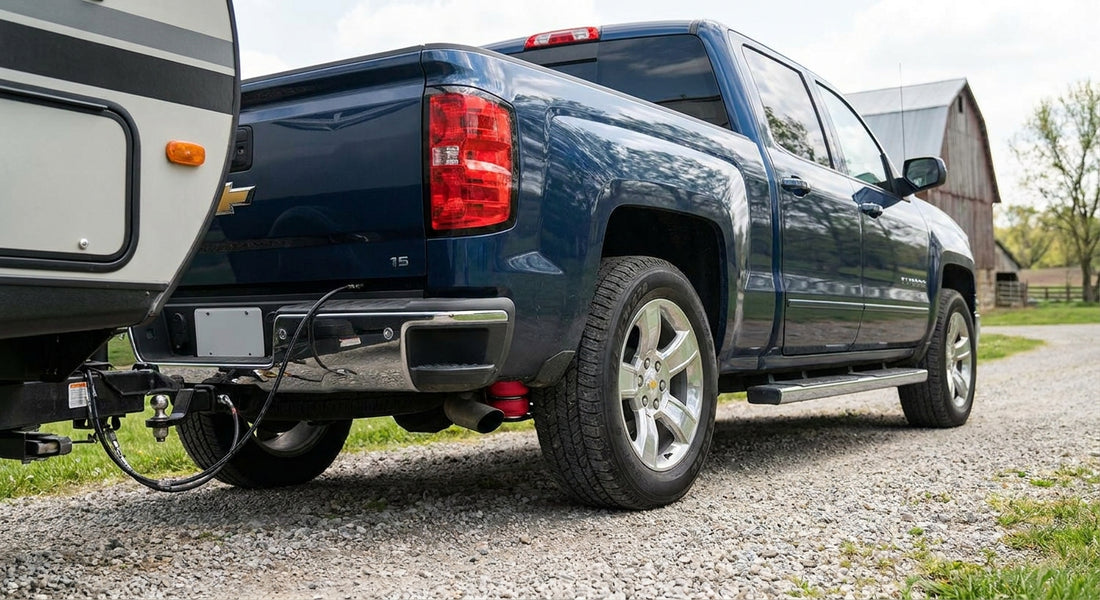 Airbag suspension for Chevrolet Silverado 1500: towing setup
