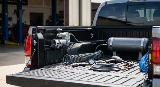 Onboard air system for air tools and pneumatic accessories