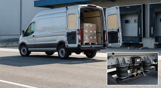 Air suspension for delivery vans: load support and stability