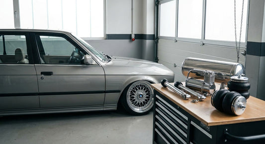 Air ride suspension kits for lowered cars and street builds