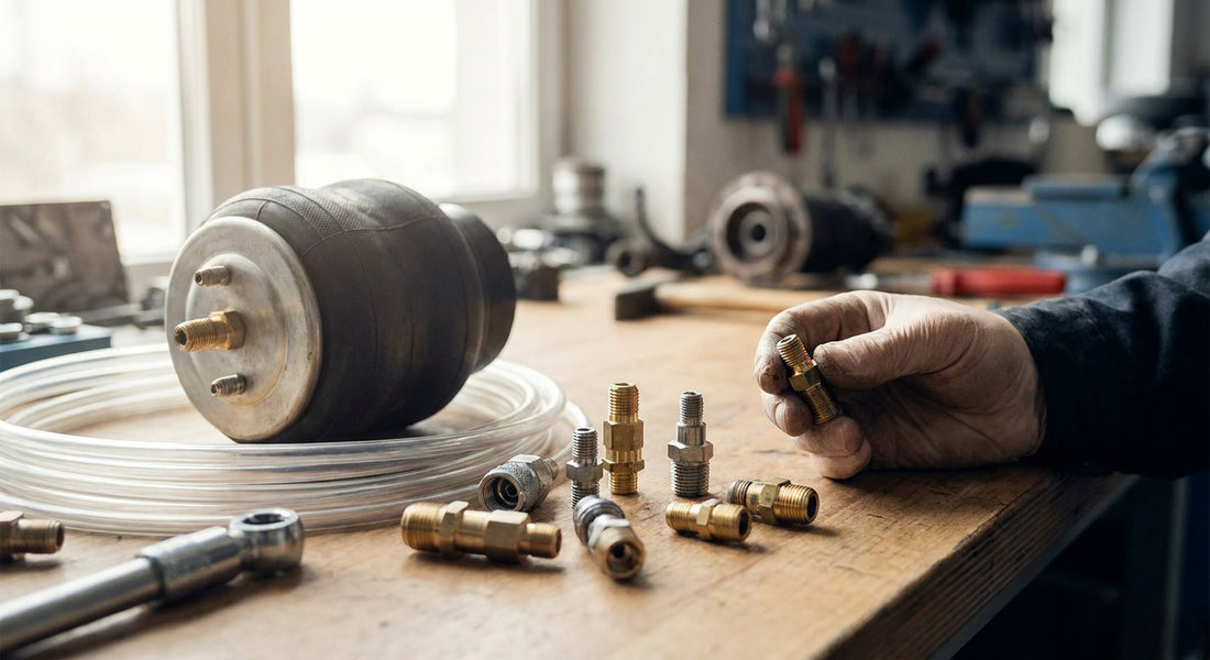 How to choose schrader valve fittings for an air suspension setup