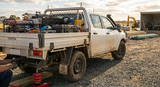 Load assist airbags for tradie utes carrying heavy tools