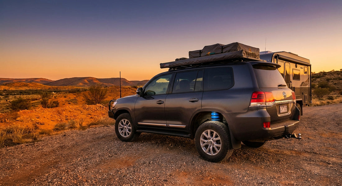 Airbag suspension for Toyota LandCruiser towing and touring