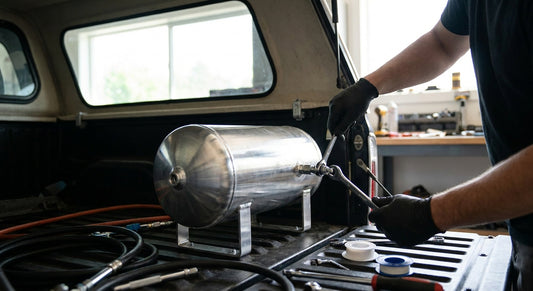 How to install an aluminium air tank for onboard air