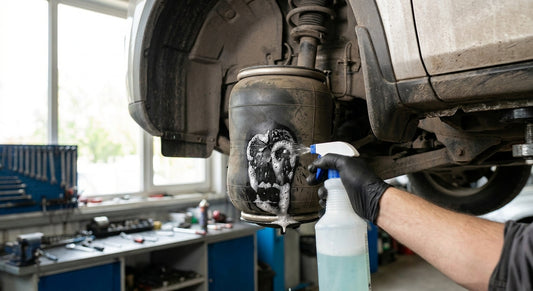 How to diagnose a leaking airbag suspension kit