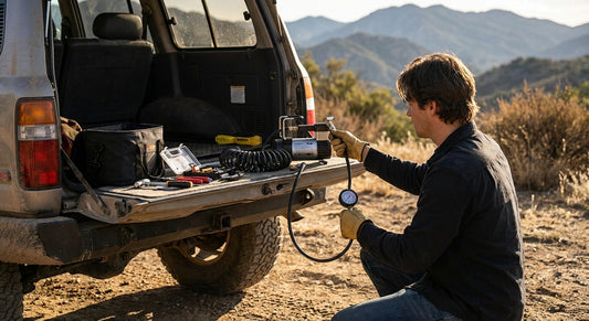How to set up a tyre inflation kit in a 4WD