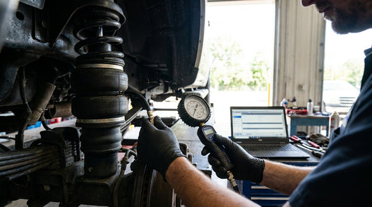 How to test and adjust airbag suspension pressure