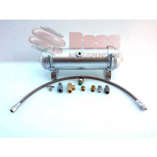1 Gallon 3ltr 3 Port Aluminium Air Tank Complete - Boss Air Suspension