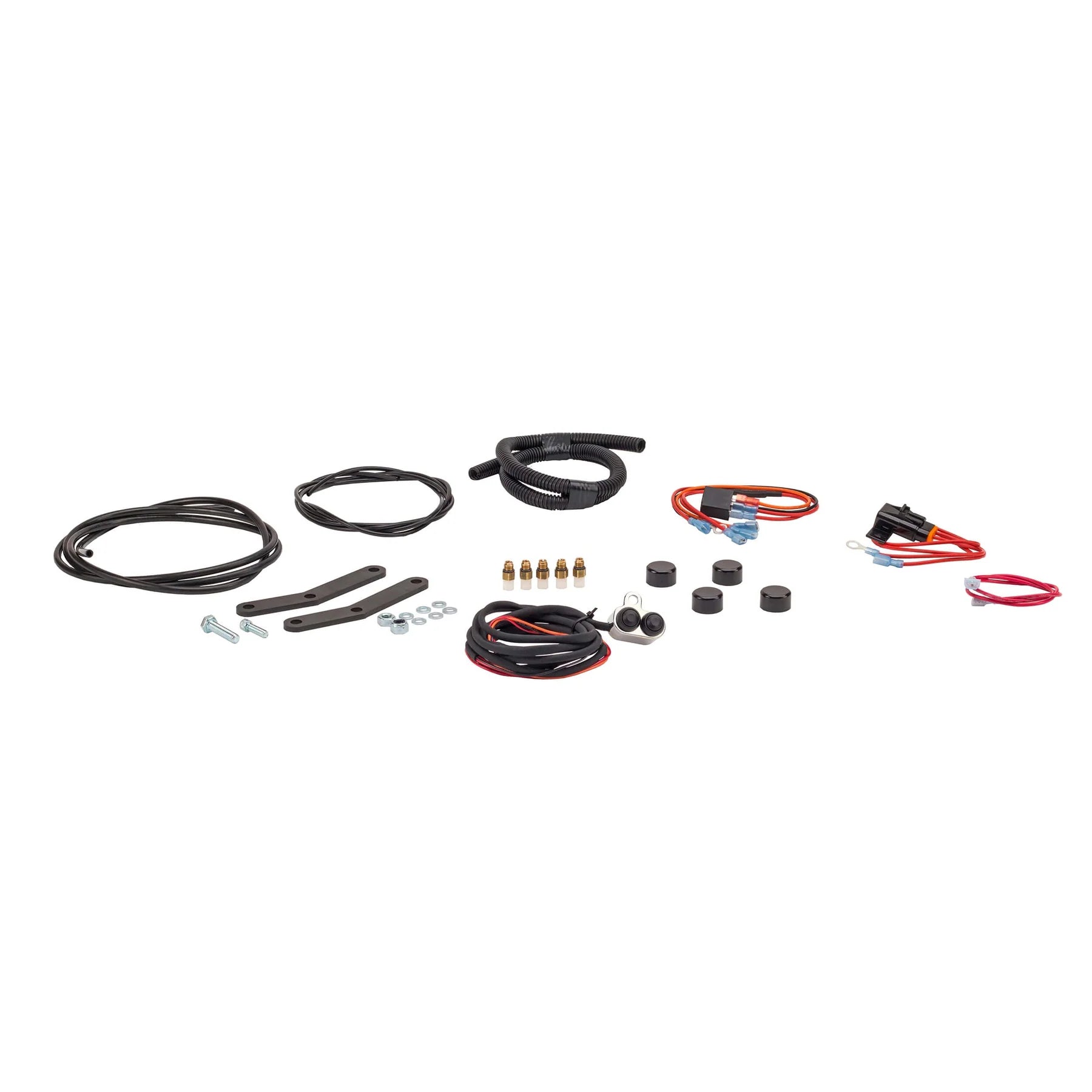 1990-2008 Harley-Davidson Touring Series Ultimate Ride Kit w/Rebound Adj. (Chrome) - Boss Air Suspension