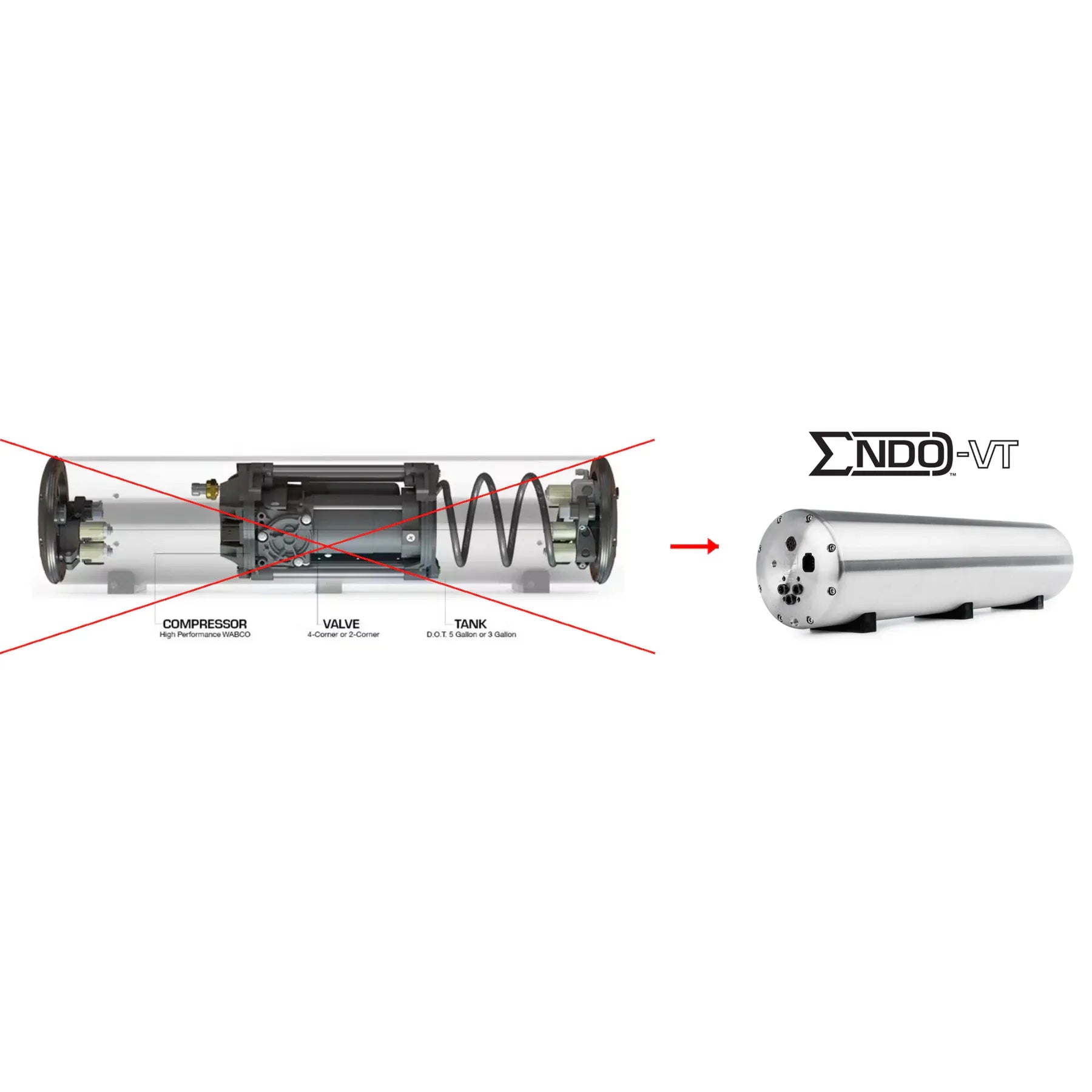 CVT to VT Conversion Kit - Boss Air Suspension