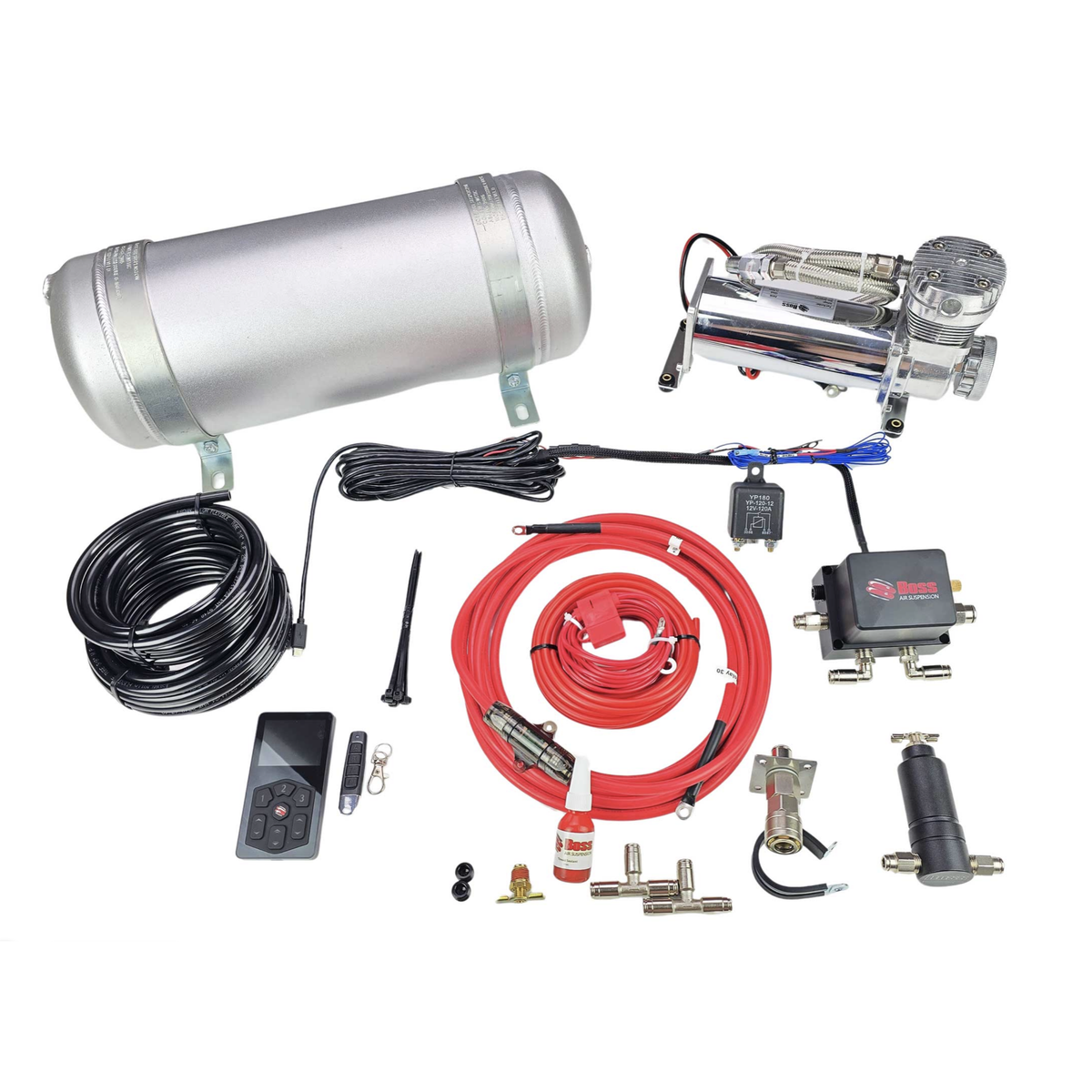 Boss Auto Pressure Controller Kit with PX06 Compressor, 9L Tank, Fitti