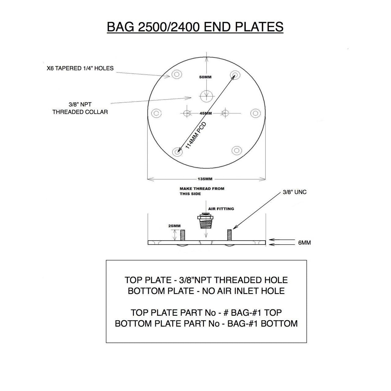 Boss Airbag 2401 Single Bellow Complete - Boss Air Suspension