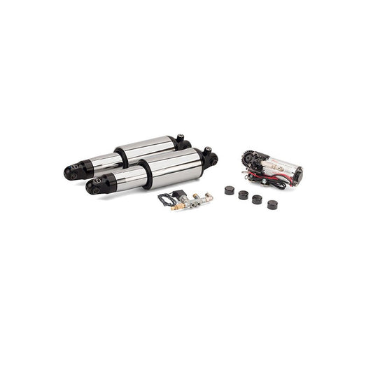2007-2017 Harley-Davidson V-Rod Ultimate Ride Kit w/Rebound Adj. (Chrome) - Boss Air Suspension