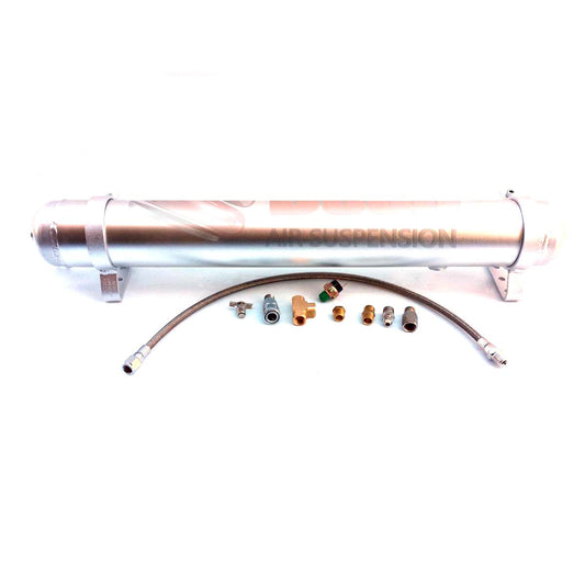 2 Gallon 6ltr 3 Port Aluminium Air Tank Complete - Boss Air Suspension