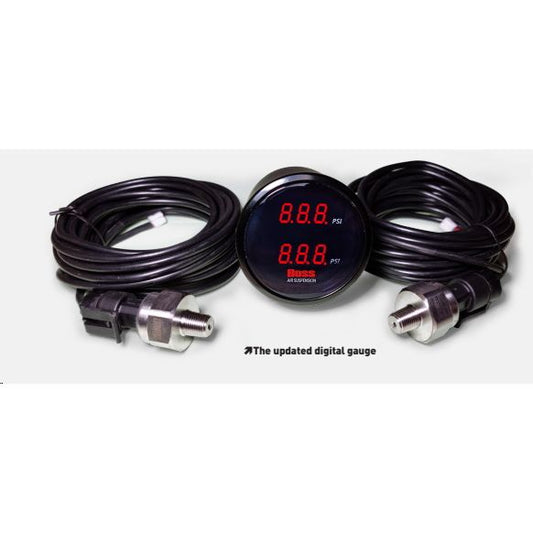 LED DIGITAL GAUGE RED DUAL READOUT - Boss Air Suspension